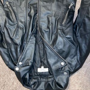 Charlotte Russe black leather jacket